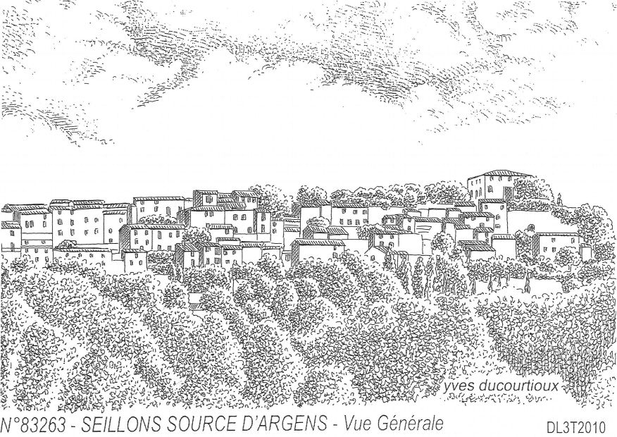 N 83263 - SEILLONS SOURCE D ARGENS - vue générale